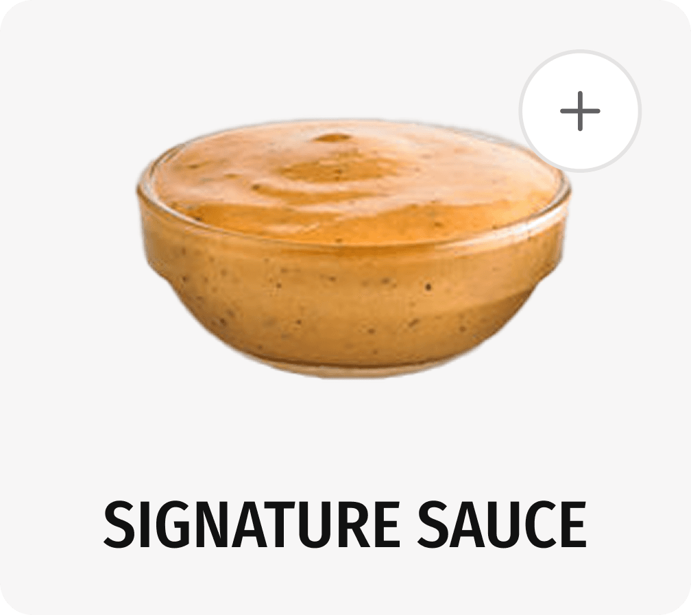 Signature sauce product tile